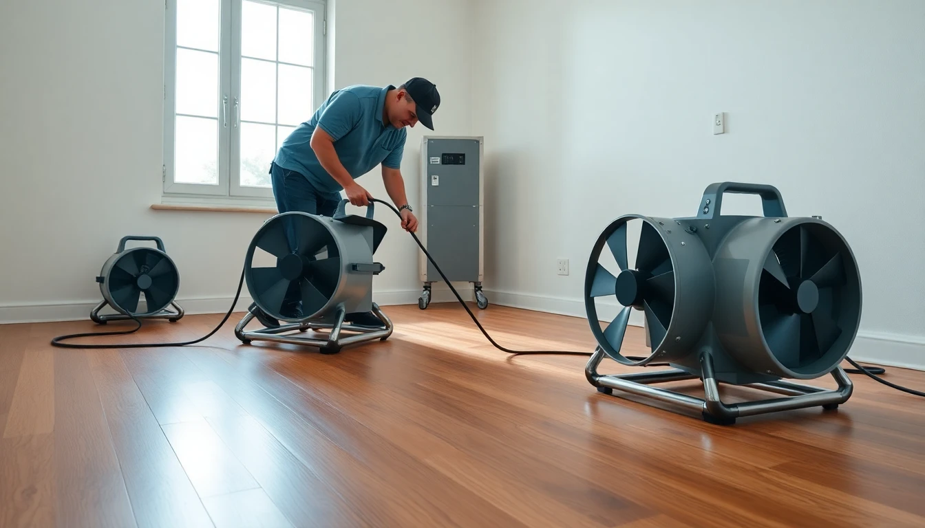 Hardwood Floor Drying